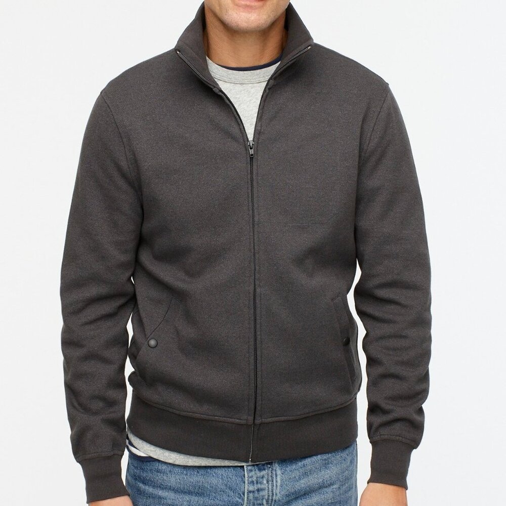 JCrew TECH FLEECE TRACK JACKET Size: SMALL